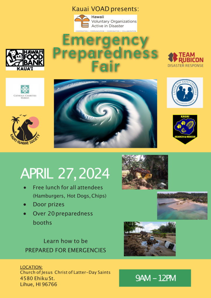Flier for Emergency Preparedness Fair April 27