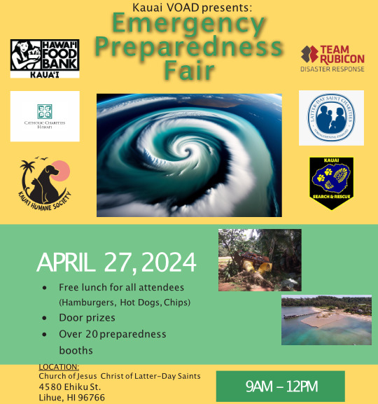 Flier for Emergency Preparedness Fair April 27